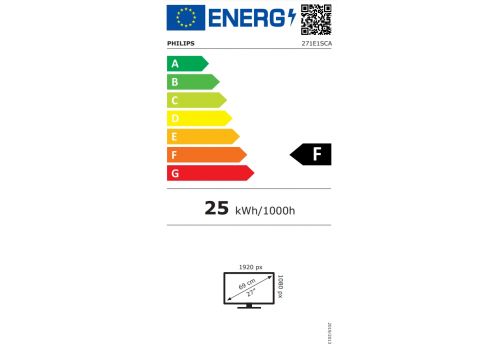 Philips 271E1SCA, 27" Curved 1500R VA WLED, 1920x1080@75Hz, 4ms GTG, 250cd/m2, 3000:1, Mega Infinity DCR, FreeSync/Adaptive Sync, FlickerFree, Low Blue Mode, 3Wx2, Tilt, D-SUB, HDMI, image _ab__is.image_number.default