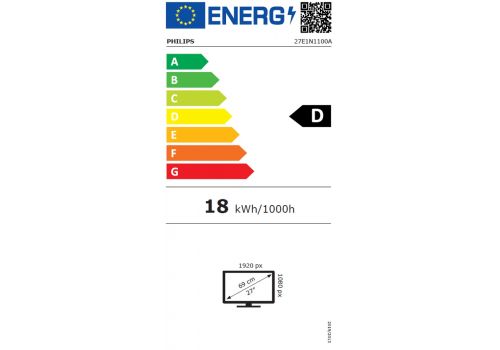 Philips 27E1N1100A, 27" IPS WLED, 1920x1080@100Hz, 4ms GtG, 1ms MPRT, 250cd m/2, 1300:1, Mega Infinity DCR, Adaptive Sync, FlickerFree, LowBlue Mode, 2Wx2, Tilt, D-SUB, HDMI, image _ab__is.image_number.default