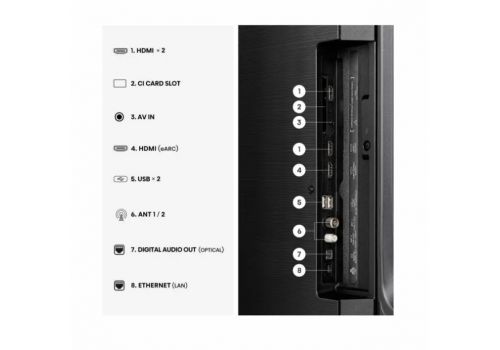 Hisense 43" E7S, 4K Ultra HD 3840x2160, QLED, Quantum Dot, HDR 10+, HLG, Dolby Vision, Light Sensor, Smart TV, WiFi 5GHz, WiFi Direct, BT, Anyview Cast, 3xHDMI, 2xUSB, LAN, CI+, DVB-T2/C/S2, Black, image _ab__is.image_number.default