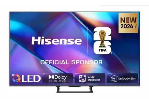 Hisense 55"A7S, 4K Ultra HD 3840x2160, Quantum Dot, Light Sensor,HDR 10+, HLG, Dolby Vision, Dolby Atmos, Smart TV, Voice Control,2x10 W + 20 W ,WiFi 5GHz, WiFi Direct, BT, Anyview Cast, 3xHDMI, 2xUSB, LAN, DVB-T2/C/S2, Black, image 