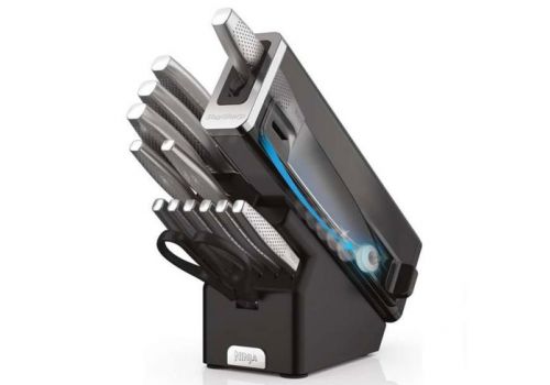 NINJA StaySharp K62014EUUK Stainless Steel Kitchen Knife Set (14-Piece), Built-in Sharpener, Graphite Block, image _ab__is.image_number.default