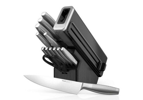 NINJA StaySharp K62014EUUK Stainless Steel Kitchen Knife Set (14-Piece), Built-in Sharpener, Graphite Block, image _ab__is.image_number.default
