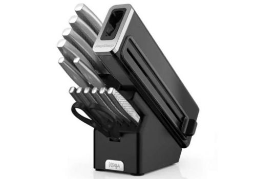 NINJA StaySharp K62014EUUK Stainless Steel Kitchen Knife Set (14-Piece), Built-in Sharpener, Graphite Block, image 