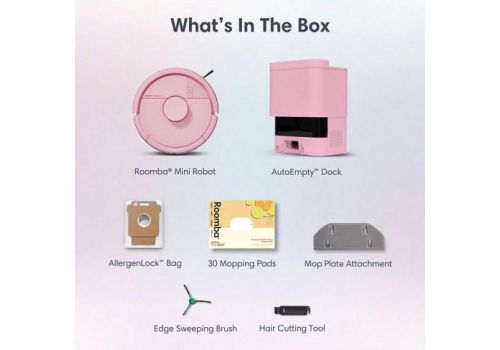 iRobot Roomba® Mini Pink F155640 Robot Vacuum, image , 5 image
