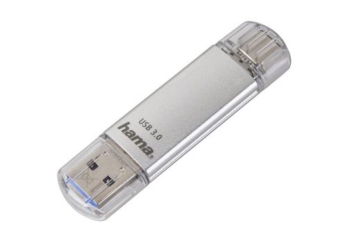 USB stick HAMA C-Laeta 124163, 64GB, USB 3.1 Type-C, Silver, image , 2 image