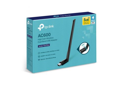 Wireless Adapter TP-LINK Archer T2U PLUS, AC600, Dual band, USB, externel antenna 5 dBi, image , 6 image
