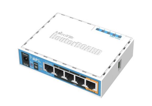 Wireless Access point MiKrotik HAP RB951UI-2ND 5 x 10/100 Mbps, USB-A, PoE, White, image 