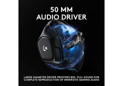 Gaming Earphone Logitech G432, Microphone, Black, image _ab__is.image_number.default