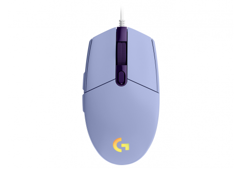 Gaming Mouse Logitech, G102 LightSync, RGB, Optical, Wired, USB, Lilac, image 