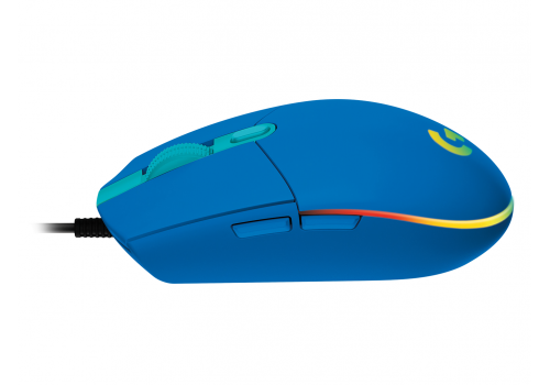 Gaming Mouse Logitech, G102 LightSync, RGB, Optical, Wired, USB, Blue, image , 4 image