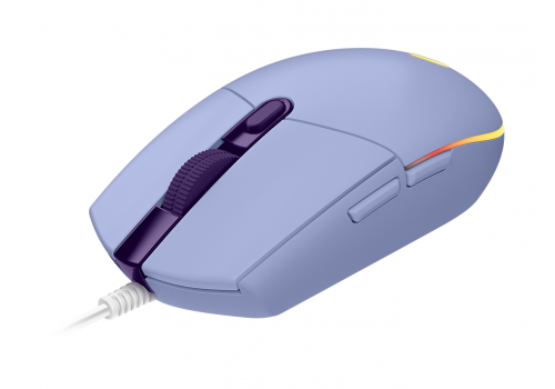 Gaming Mouse Logitech, G102 LightSync, RGB, Optical, Wired, USB, Lilac, image _ab__is.image_number.default