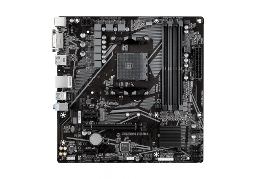 Motherboard GIGABYTE A520M-DS3H, Socket AM4, mATX, 4xDDR4, M.2, image 