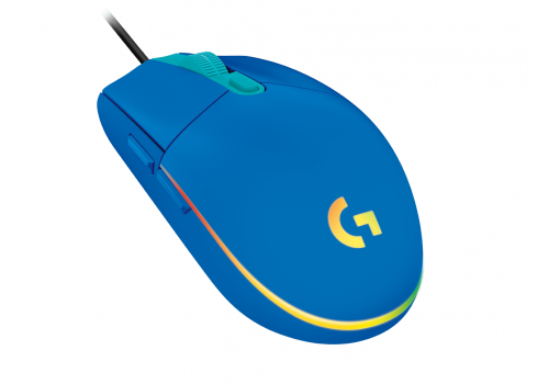 Gaming Mouse Logitech, G102 LightSync, RGB, Optical, Wired, USB, Blue, image , 3 image