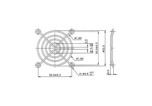 Evercool Fan Grill Metal - 60mm, image , 2 image