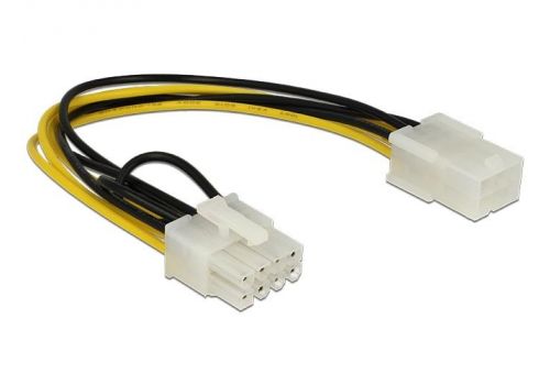 Delock Power Cable PCI Express 6 pin female > PCI Express 8 pin male 20 cm, image 