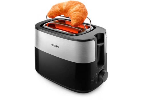 Φρυγανιέρα PHILIPS HD2516/90, black, 2-slot, bun warmer, image _ab__is.image_number.default