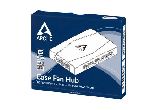 Arctic Case Fan Hub - 10 port PWM with SATA Power, image _ab__is.image_number.default