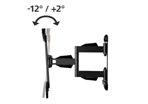 Hama FULLMOTION TV Wall Bracket, 3 Stars, 191 cm (75"), black, image _ab__is.image_number.default