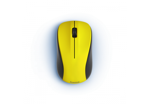 Hama "MW-300 V2" Optical 3-Button Wireless Mouse, Quiet, USB Receiver, yellow, image _ab__is.image_number.default