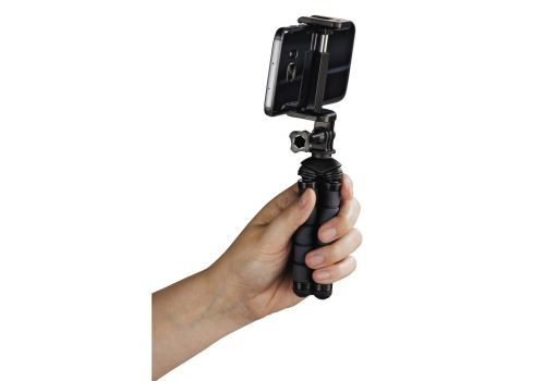 Hama "Flex" Mini-Tripod for Smartphone and GoPro, 14 cm, black, image _ab__is.image_number.default