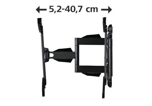 Hama FULLMOTION TV Wall Bracket, 3 Stars, 191 cm (75"), black, image _ab__is.image_number.default