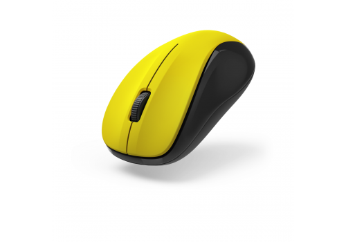 Hama "MW-300 V2" Optical 3-Button Wireless Mouse, Quiet, USB Receiver, yellow, image 