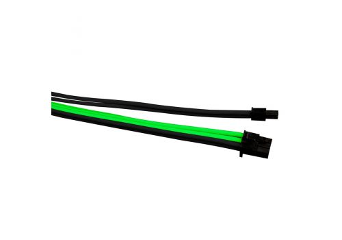 1stPlayer Custom Modding Cable Kit Black/Green - ATX24P, EPS, PCI-e - BGE-001, image _ab__is.image_number.default