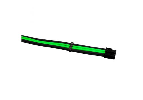 1stPlayer Custom Modding Cable Kit Black/Green - ATX24P, EPS, PCI-e - BGE-001, image _ab__is.image_number.default