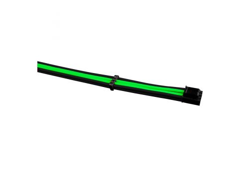 1stPlayer Custom Modding Cable Kit Black/Green - ATX24P, EPS, PCI-e - BGE-001, image _ab__is.image_number.default
