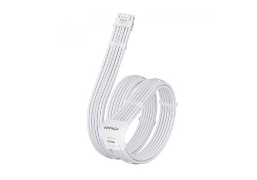 1stPlayer Custom Sleeved Modding Cable White - PCIe 5.0 12VHPWR M/M - FM2-B-WH, image _ab__is.image_number.default