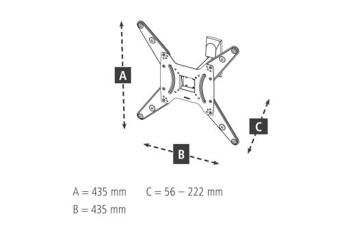 Hama TV Wall Bracket, Swivel, Tilt, 165 cm (65") up to 20 kg, image _ab__is.image_number.default