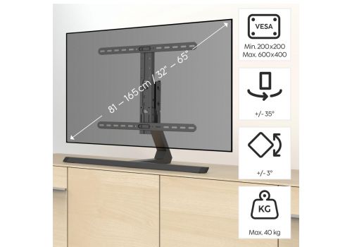 HAMA Стойка за TV Stand "Design" до 165см / 65"/, до 40 кг, 220869, image , 10 image