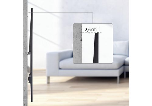 Hama Ultraslim FIX TV Wall Bracket, 90", 220842, image _ab__is.image_number.default