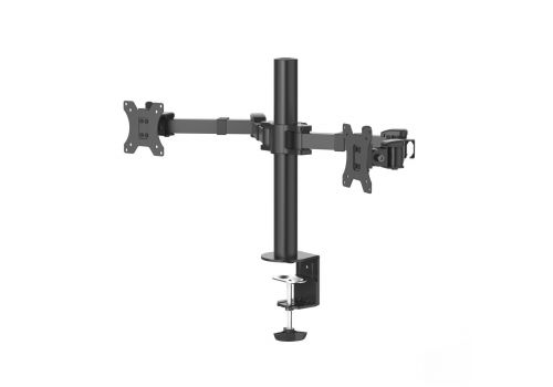 Hama Monitor Holder, 2 Monitors, Height-adjustable, Swivel/Tilt, 13" - 35", image 