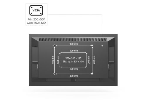 Hama TV Ceiling Mount, Swivel, Tilt, 165 cm (65") up to 50 kg, 220878, image _ab__is.image_number.default