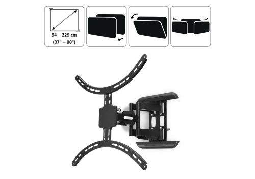 Hama TV Wall Bracket, Swivel, Tilt, Pull-out, 229 cm (90"), 220837, image _ab__is.image_number.default