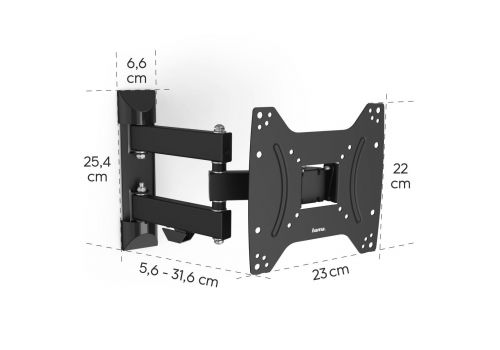 Hama TV Wall Bracket, Swivel, Tilt, Pull-out, 122 cm (48"), 220822, image _ab__is.image_number.default