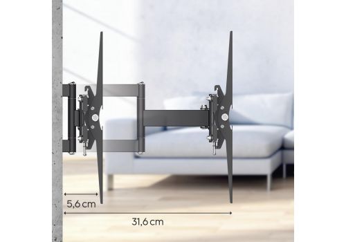 Hama TV Wall Bracket, Swivel, Tilt, Pull-out, 122 cm (48"), 220822, image _ab__is.image_number.default