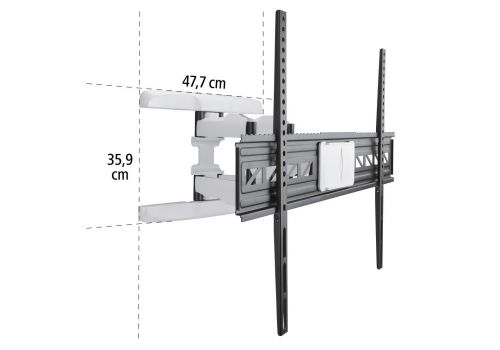 Hama TV Wall Bracket, Swivel, Tilt, Pull-out, 229 cm (90"), 220838, image _ab__is.image_number.default