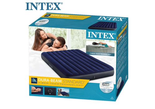 Intex Dura-Beam Classic Downy Air Mattress 152 x 203 x 25 cm, 64759, image _ab__is.image_number.default
