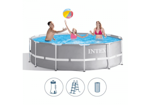 Intex Prism Frame, 366 x 99 cm, Above Ground Pool with Filter Pump, 26716NP, image 