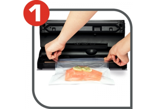 Tefal VT254070  Vacupack classic plastic,  automatic "vaccum & seal", 18 bags included, vertical storage, seal functions, stop function, image _ab__is.image_number.default