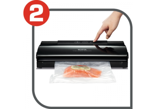 Tefal VT254070  Vacupack classic plastic,  automatic "vaccum & seal", 18 bags included, vertical storage, seal functions, stop function, image _ab__is.image_number.default