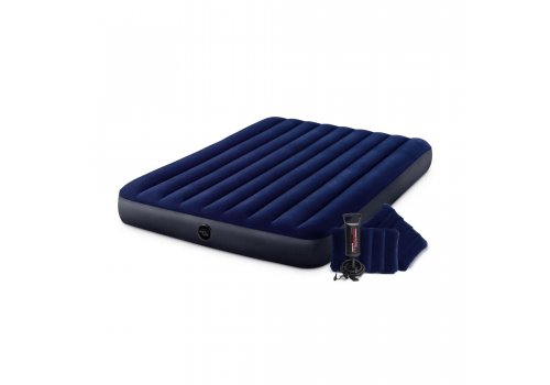 Intex Dura-Beam Classic Downy Air Mattress 152 x 203 x 25 cm, with hand pump, 64765, image 