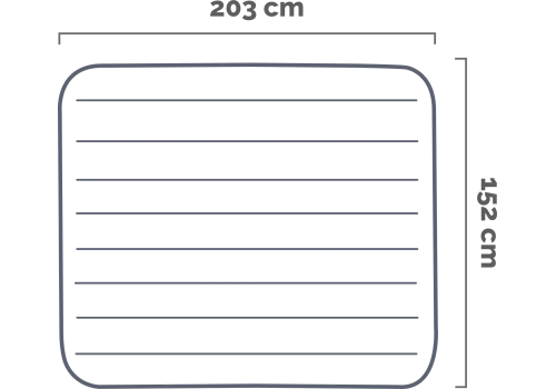 Intex Dura-Beam Classic Downy Air Mattress 152 x 203 x 25 cm, with hand pump, 64765, image _ab__is.image_number.default