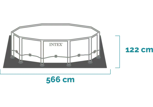 Intex Prism Frame Premium, 549 x 122 cm, Above Ground Pool with Filter Pump, 26732NP, image , 9 image