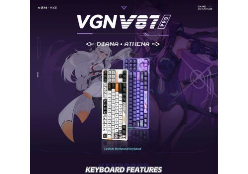 VGN Wireless Professional Gaming Mechanical Keyboard - V87 PRO Side ...