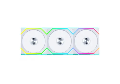 3Pack Fans Lian Li UNI FAN SL Wireless ARGB PWM - 120 mm White + Controller, image 