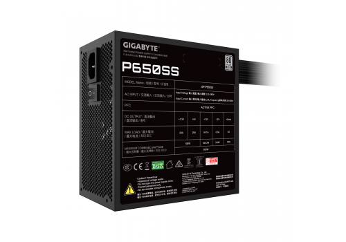 Power Supply Gigabyte P650SS 650W 80+ Silver, image , 6 image