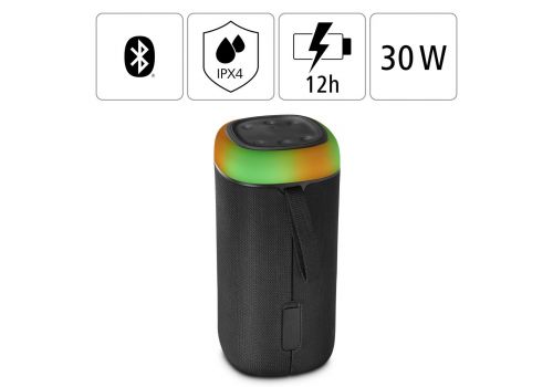 Hama "Shine 2.0" Bluetooth® Loudspeaker, LED, Splash-Protected, 30W, blk, image _ab__is.image_number.default